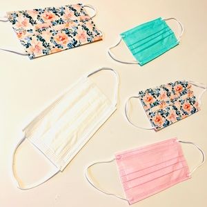New Pretty Disposable Masks!! 💐🌿✨